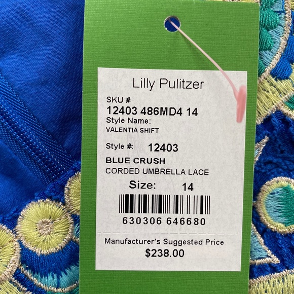 NWT Lilly Pulitzer Dress, Valentia Shift - Picture 7 of 8